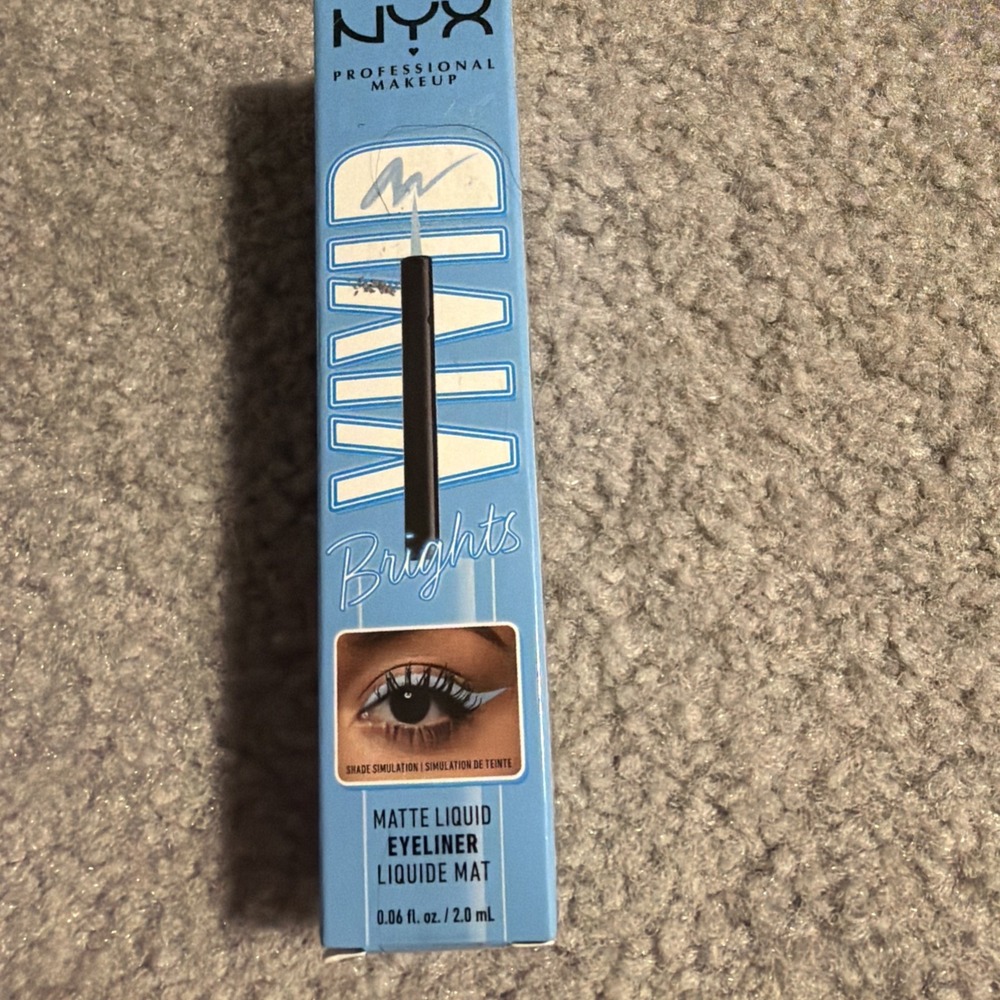 NYX Vivid Brights Matte Liquid Eyeliner Blue Thang VBLL06 New